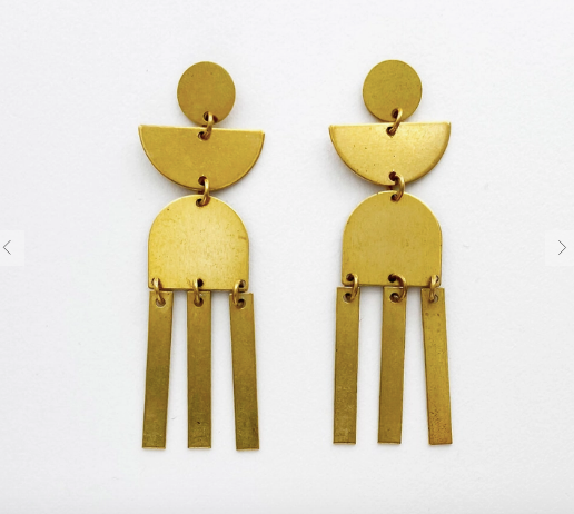 Brass Earrings No. 13