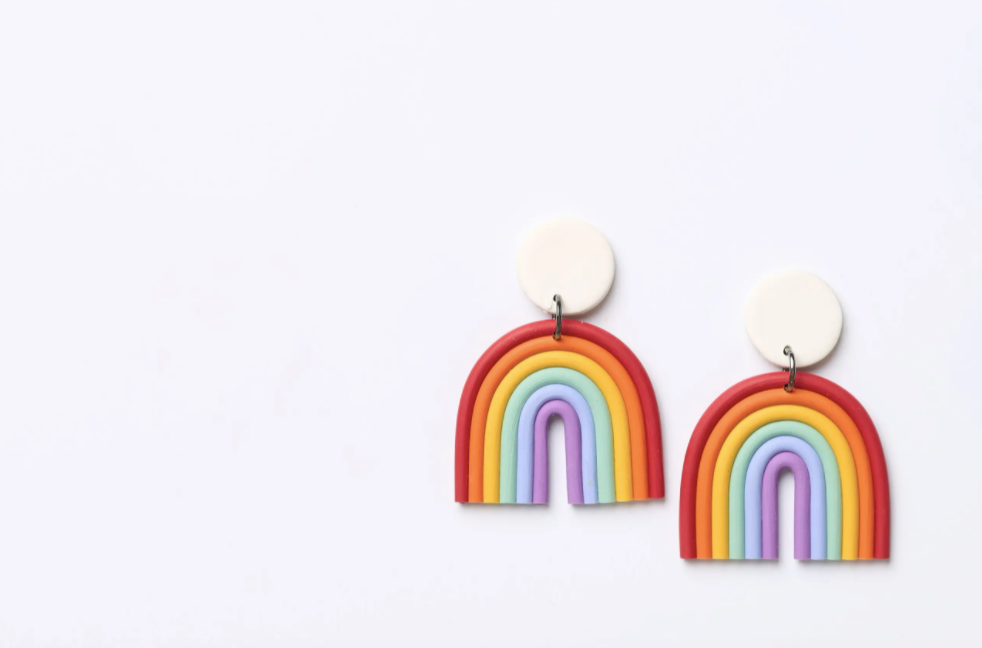 Muted Rainbow Earrings