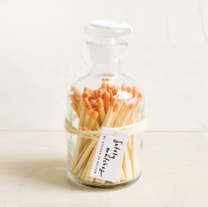 Apothecary Jar Matches w/ Wax Seal