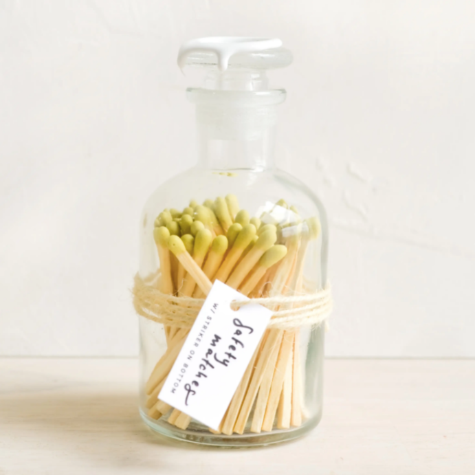 Apothecary Jar Matches w/ Wax Seal