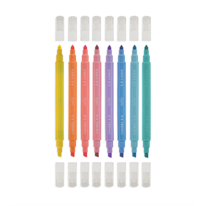 Pastel Liner Double-Ended Markers