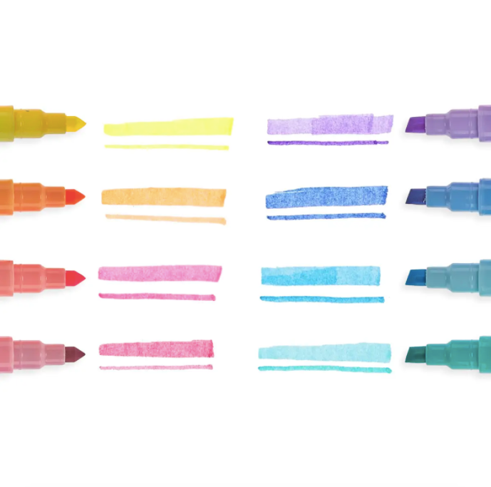 Pastel Liner Double-Ended Markers