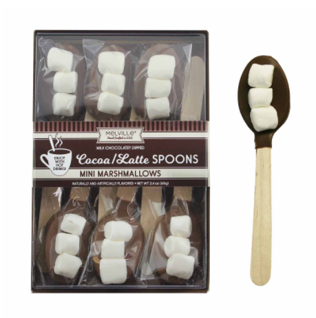 Mini Marshmallow Chocolate Dipped Spoons