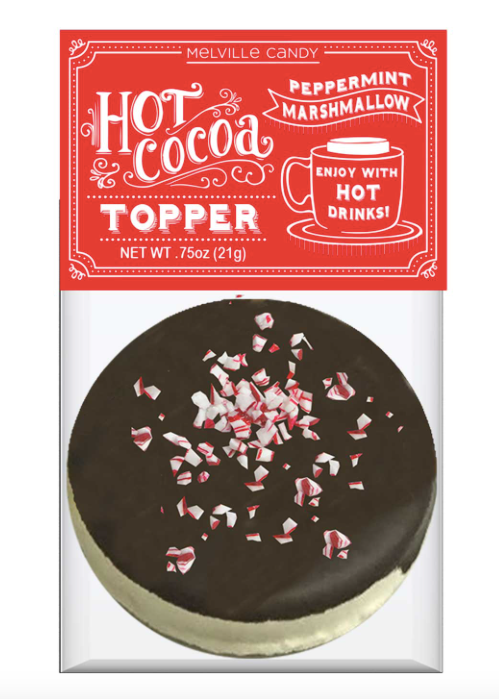 Dark Chocolate Peppermint Marshmallow Toppers