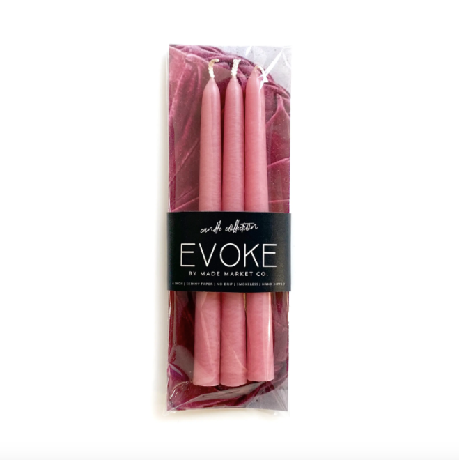 Skinny Tapered Candles - Rosewood