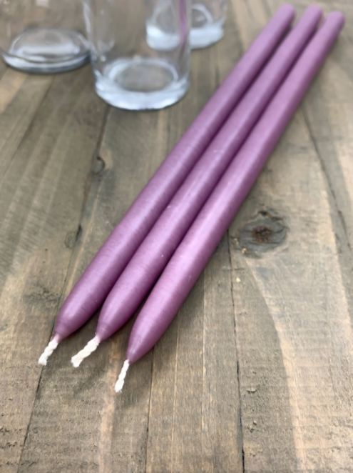 Skinny Tapered Candles - Velvet