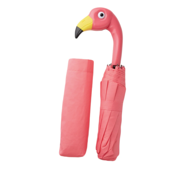 Wildly Stylish Foldable Flamingo Umbrella