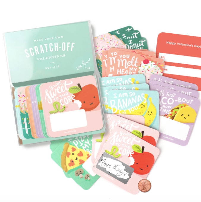 Scratch Off Valentines Snack Pack