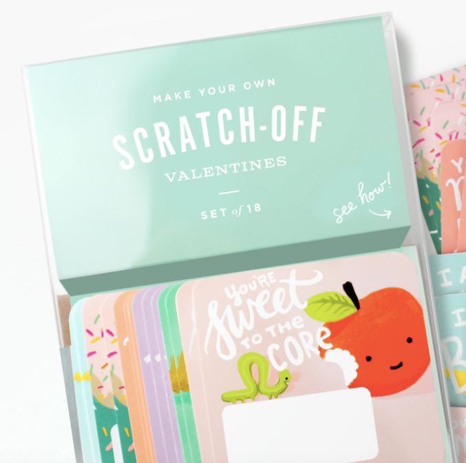 Scratch Off Valentines Snack Pack