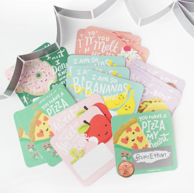 Scratch Off Valentines Snack Pack