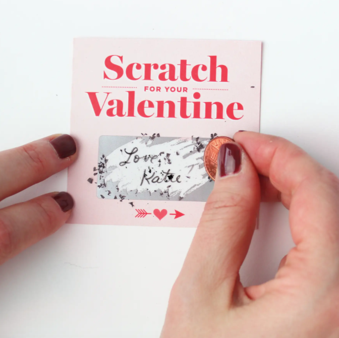 Scratch Off Valentines Pink 18 Pack