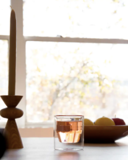 6 oz Double-Wall Clear Glass Set