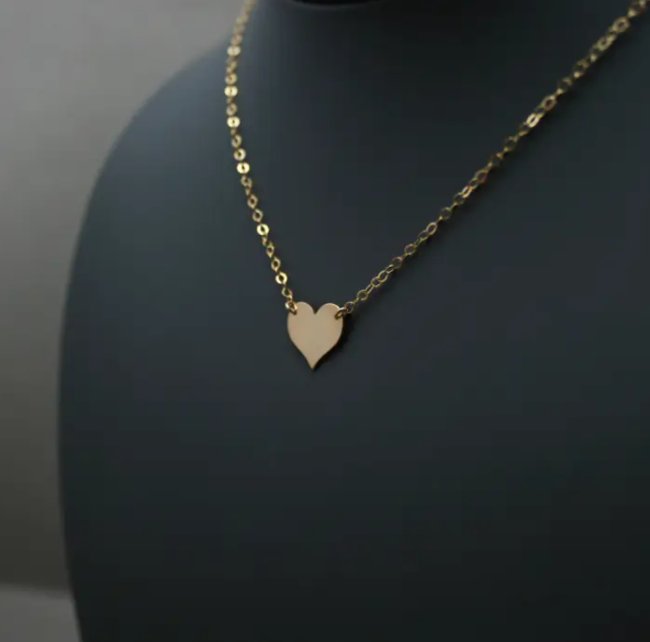 Hammered Heart Necklace