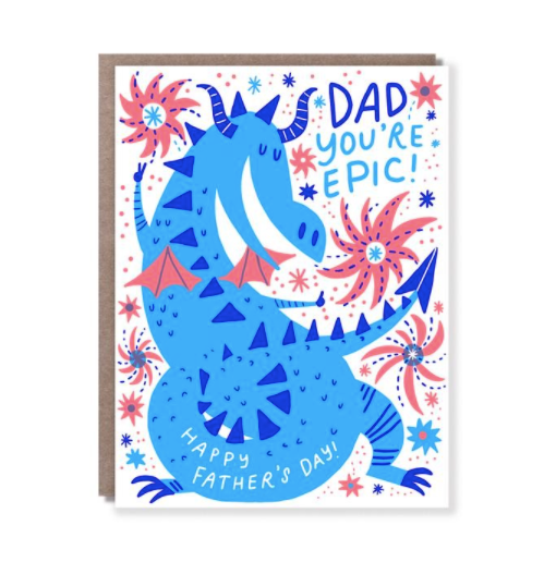 Dragon Dad Father's Day Greeting Card