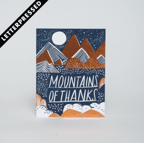 Mountain of Thanks Card