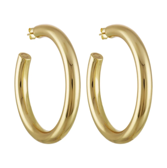 2" Perfect Hoops in Gold Plated