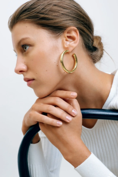 2" Perfect Hoops in Gold Plated