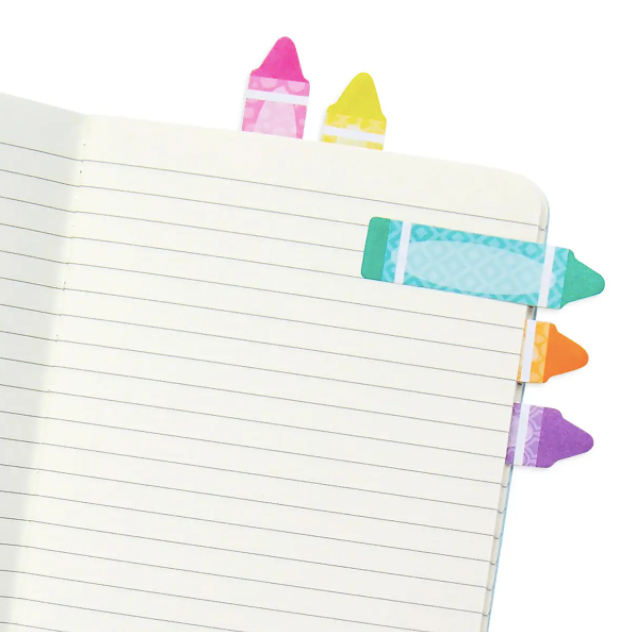 Note Pals Sticky Tabs - Rainbow Crayons