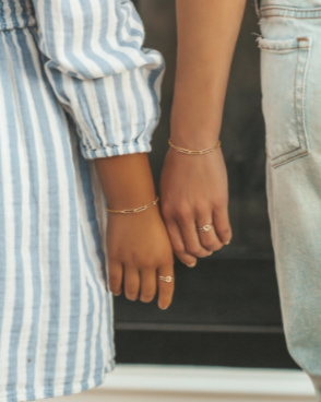 Linked Ring - Mother & Daughter, Size 5