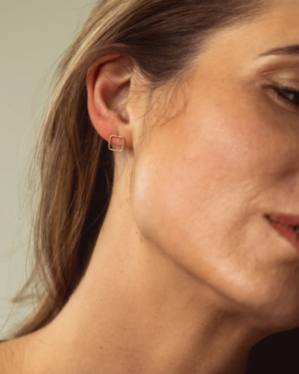 Wall Street Stud Earrings