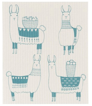Llamarama Swedish Dishcloth