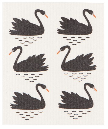 Swan Lake Swedish Dishcloth