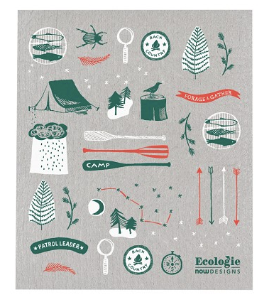 Summer Camp Swedish Dishcloth
