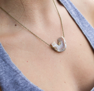 Agate Slice Necklace