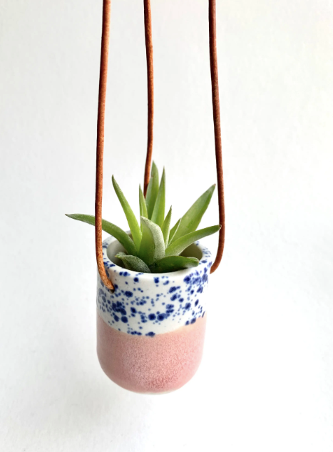 Ceramic Cup Hanging Air Plant Holder