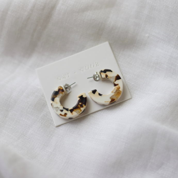 Ray Hoop Earrings