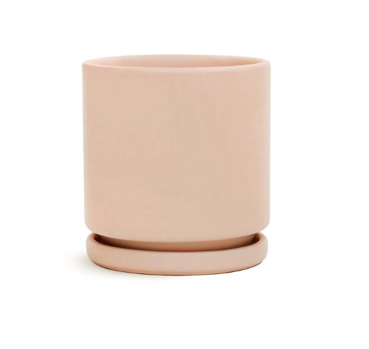 8.25" Gemstone Cylinder Pots with Water Tray