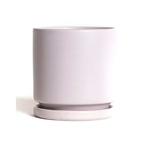 8.25" Gemstone Cylinder Pots with Water Tray