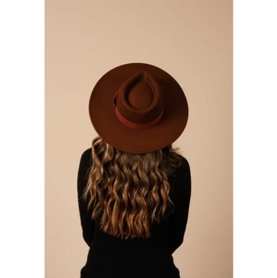 Ariel II Vegan Felt Rancher With Ribbon
