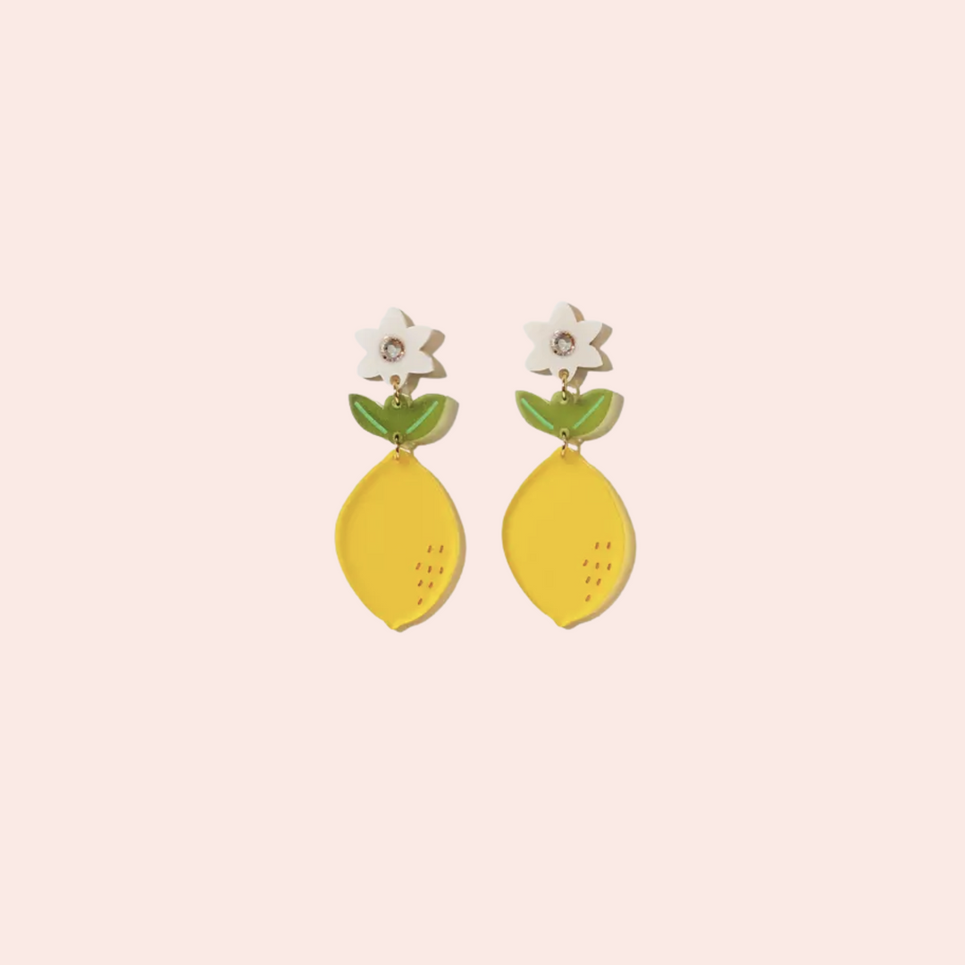 Lemon Blossom Dangle Earrings