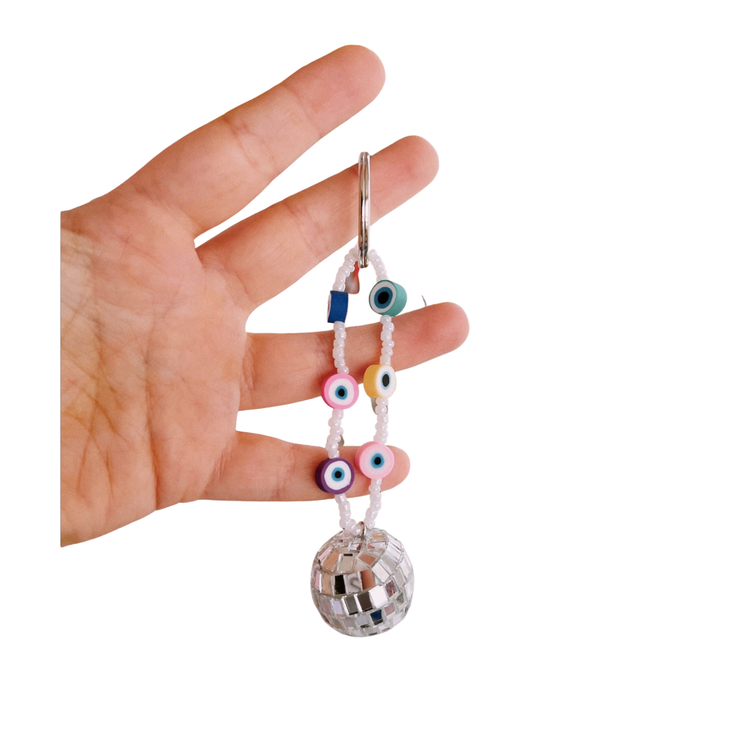 Evil Eyes Disco Key Charm