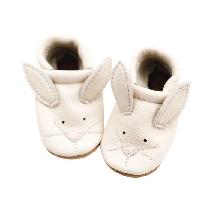 Cute Critters Bunnies Leather Baby Shoes