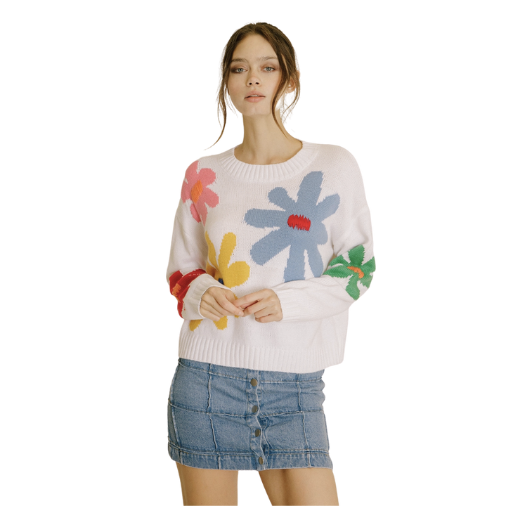 Square Denim Mini Skirt