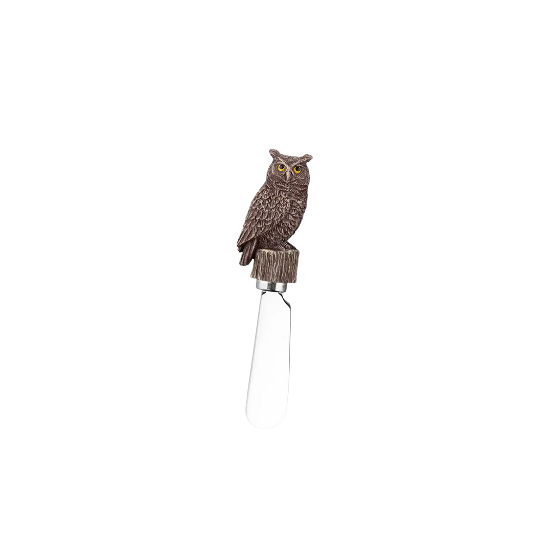 Owl Polyresin Cheese Spreader