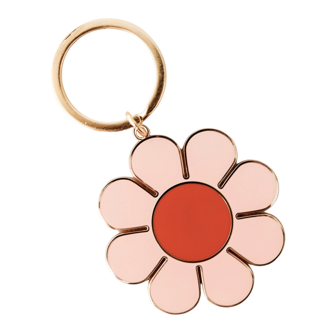 Retro Flower Keychain
