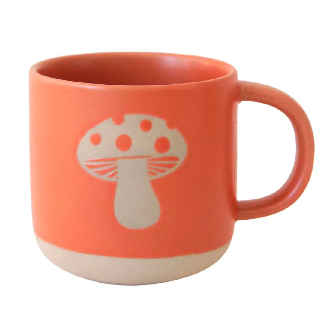 Retro Ceramic Mushroom Mug
