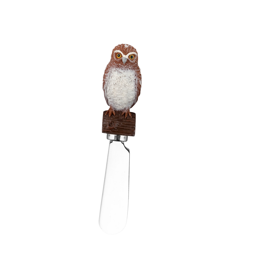 Owl Polyresin Cheese Spreader