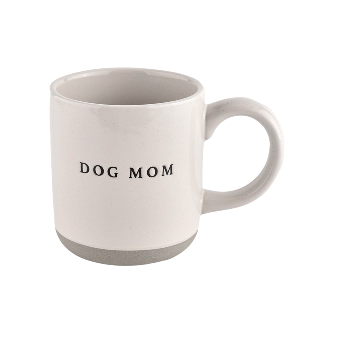 Dog Mom Stoneware Coffee Mug