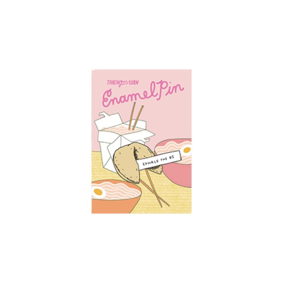 Exhale the BS Enamel Pin