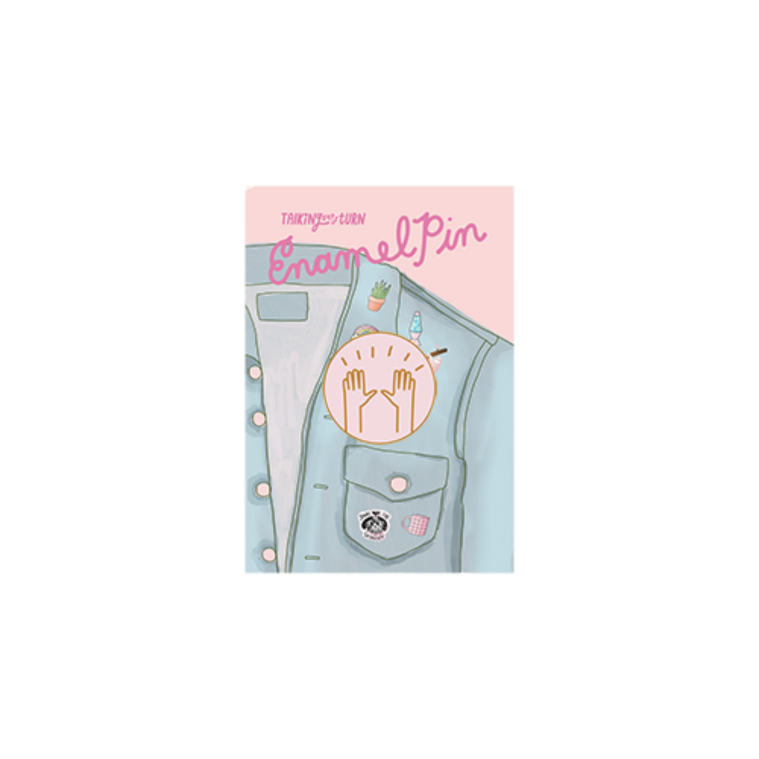 Raised Hands Enamel Pin