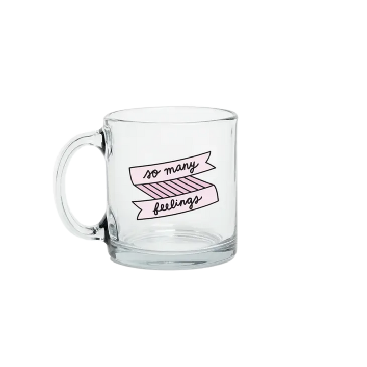 So Many Feelings Glass Mug