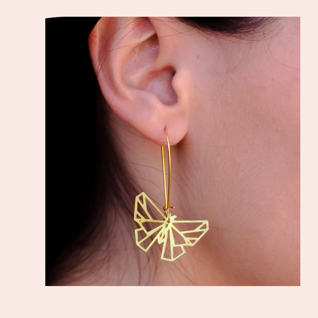 Butterfly Geometric Earrings