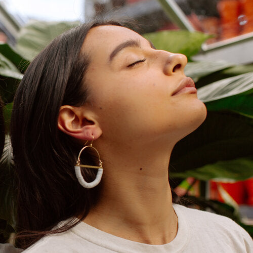 Beaded Terrain Earrings