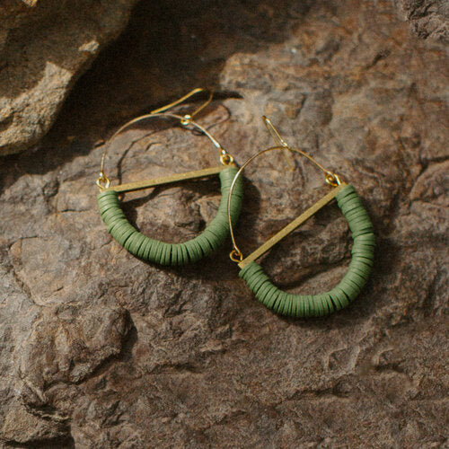 Beaded Terrain Earrings