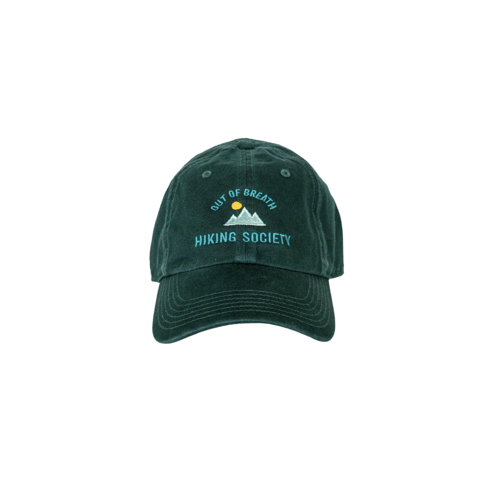 Out Of Breath Hiking Society Embroidered Dad Cap