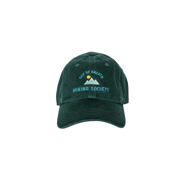 Out Of Breath Hiking Society Embroidered Dad Cap